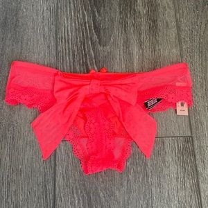 Neon pink w/ large bow in back